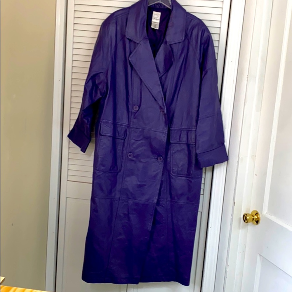 Long Leather Coat